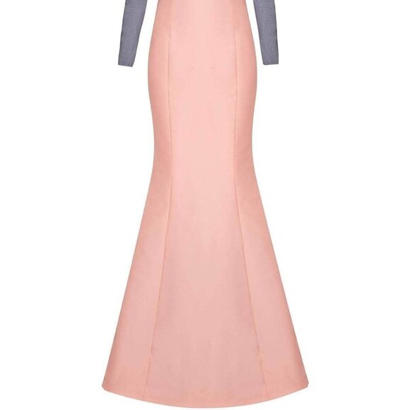 SALE Tarik Ediz 50004 Evening Dresses PEACH NECTAR Size 6 - Picture 3 of 9